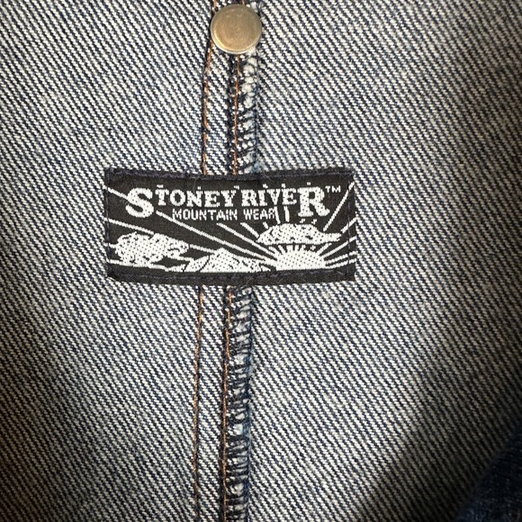 Denim Duster Long Coat Jacket Blue Button Western cowboy riding